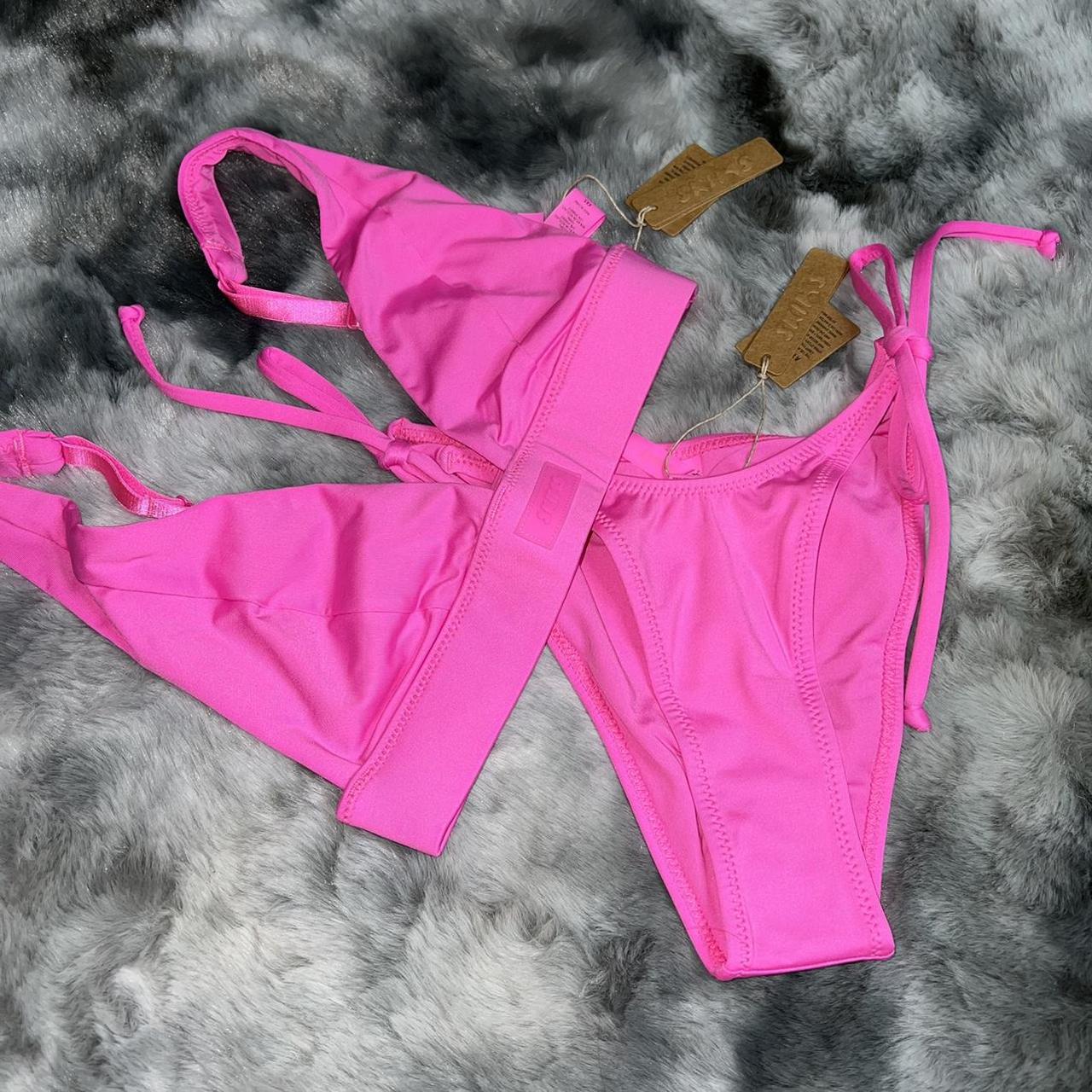 Brand new skims bikini set Plunge top:xxs Dipped - Depop