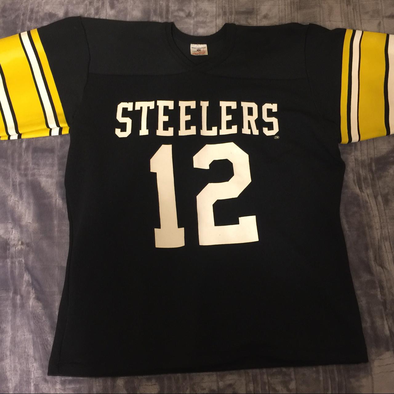 Steelers #12 jersey 10/10 condition Terry Bradshaw 4 - Depop