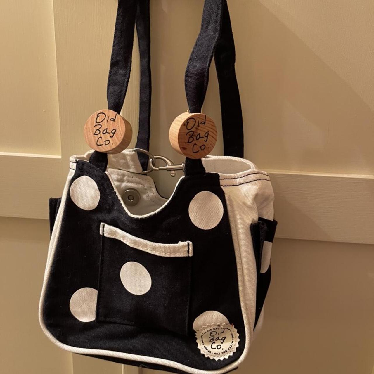 Women's Black and White Bag Depop