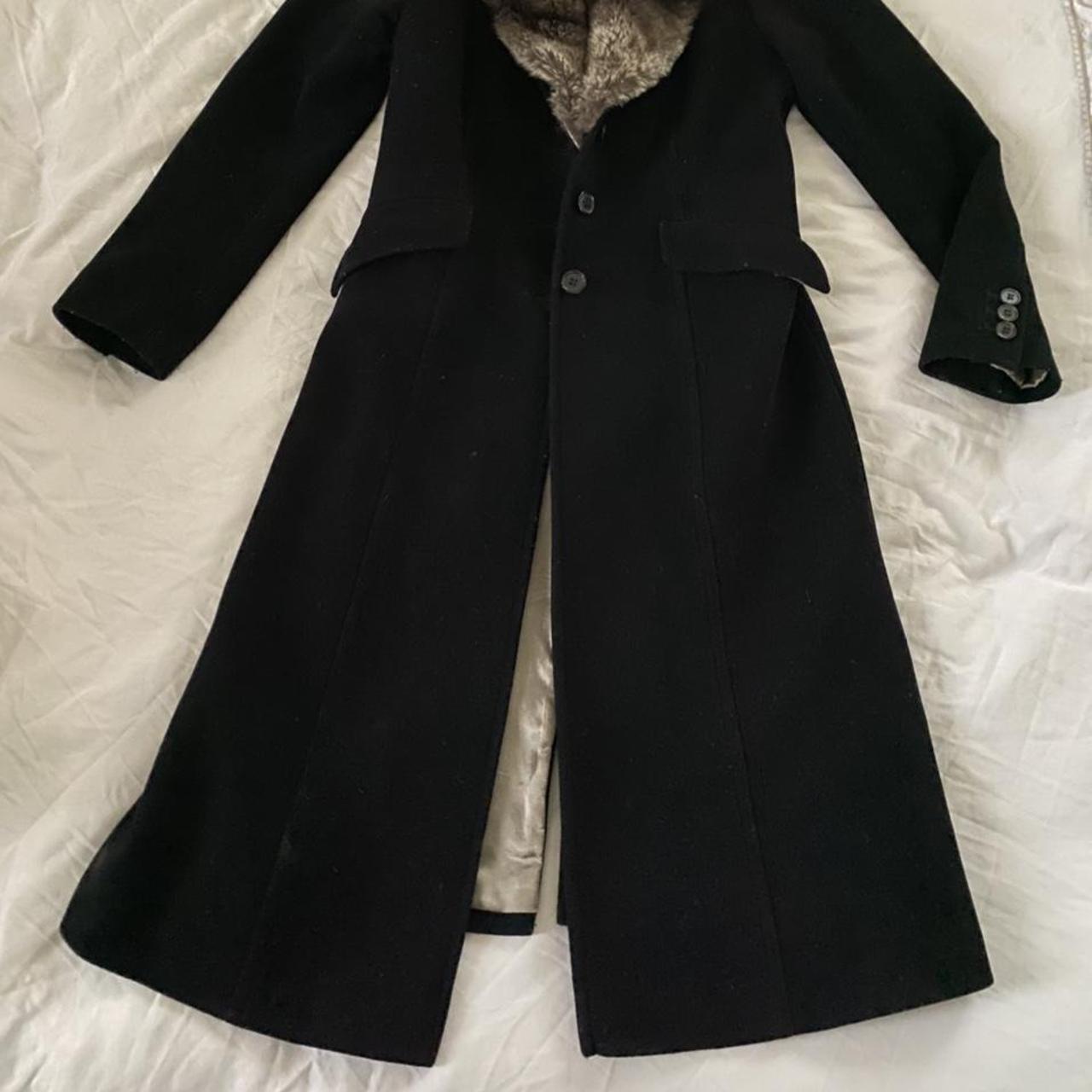 Karen Millen Women's Black Coat | Depop