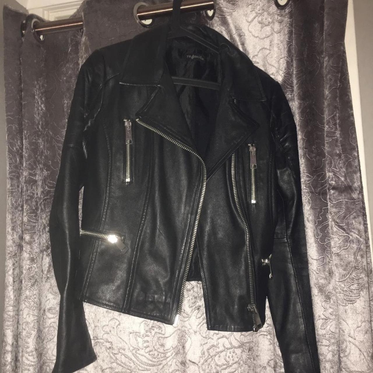 myleene klass leather biker jacket