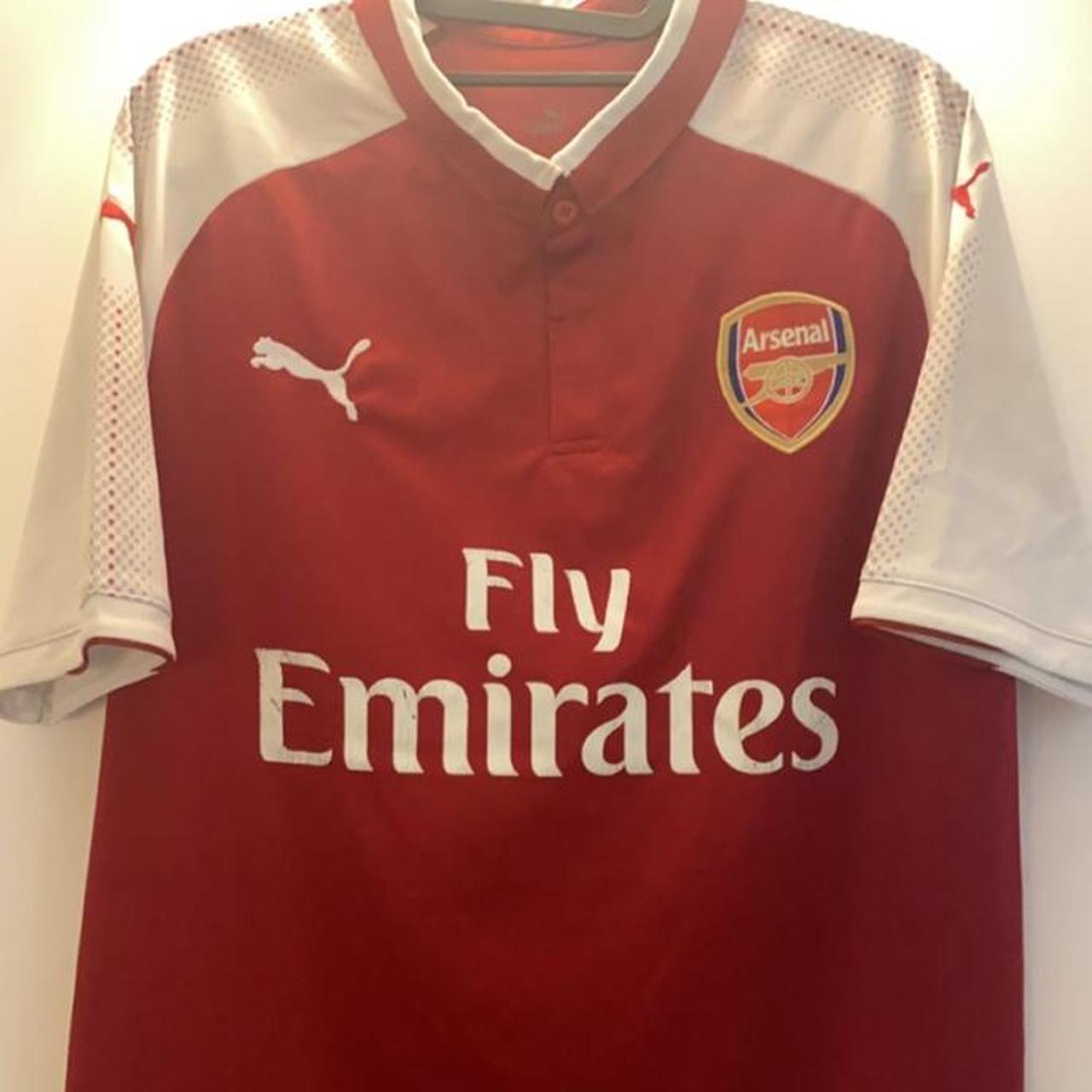 2017/18 Arsenal FC Home Kit Puma Collar With One... - Depop