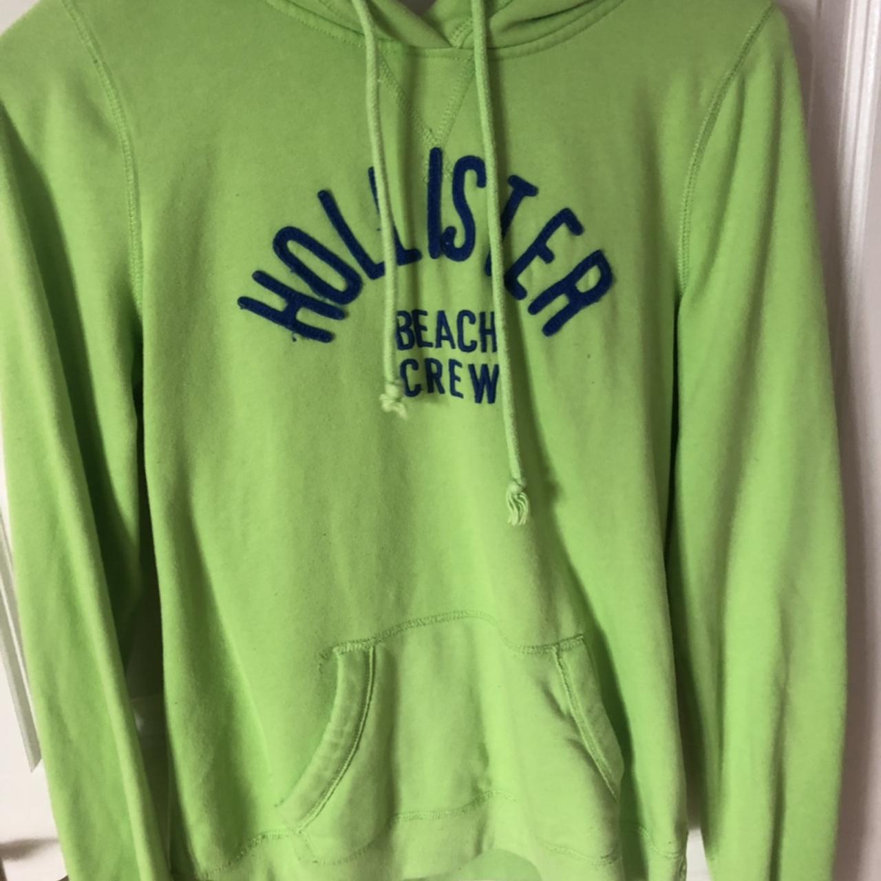 Lime green hollister outlet hoodie