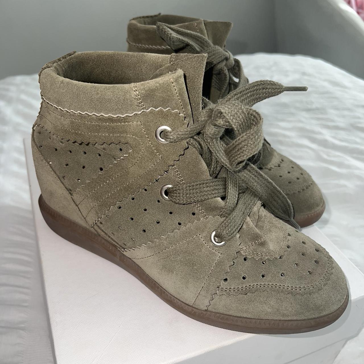 Isabel marant bobby sneaker Worn once 100% authentic... - Depop