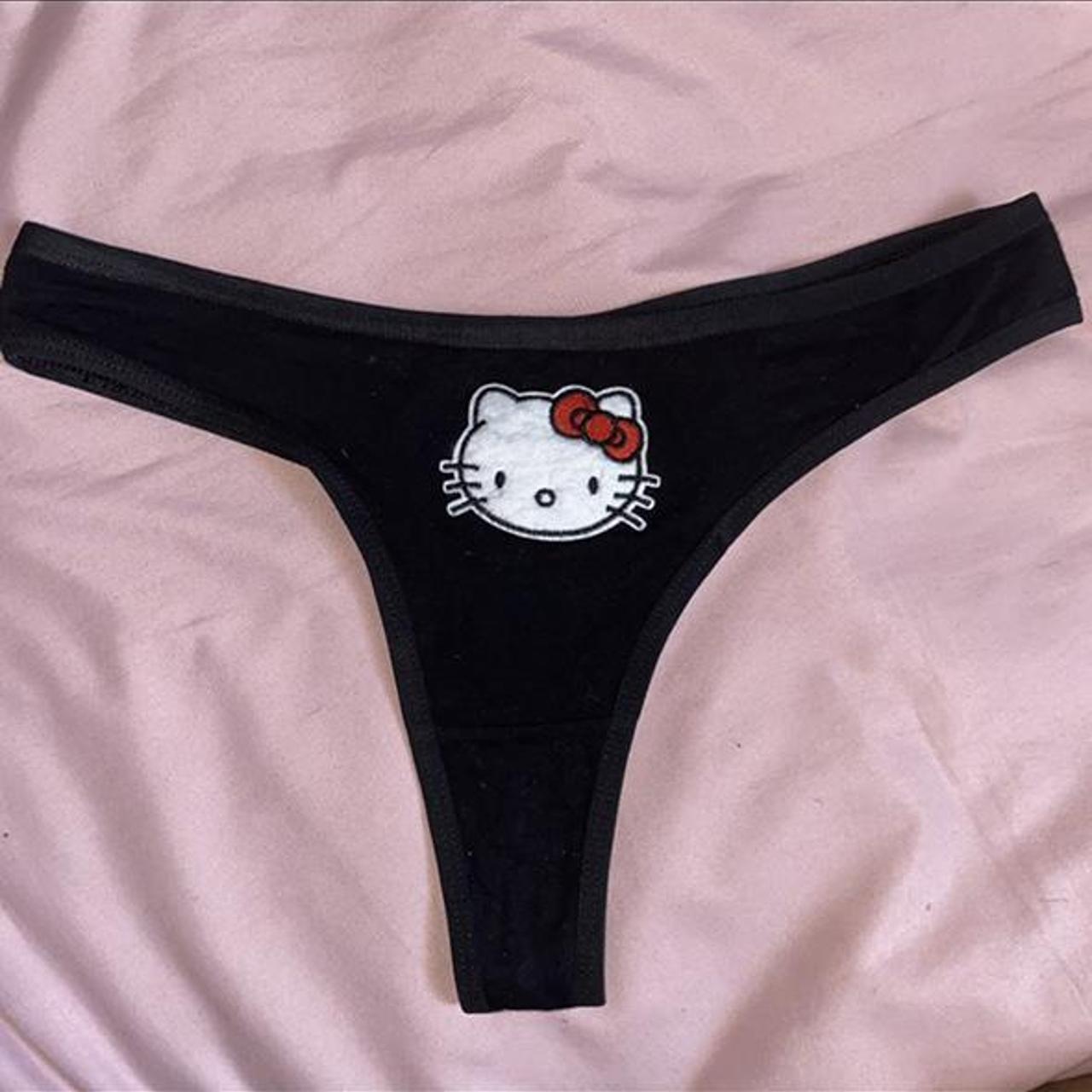 Dolls Kill Women's Black and Red Panties | Depop