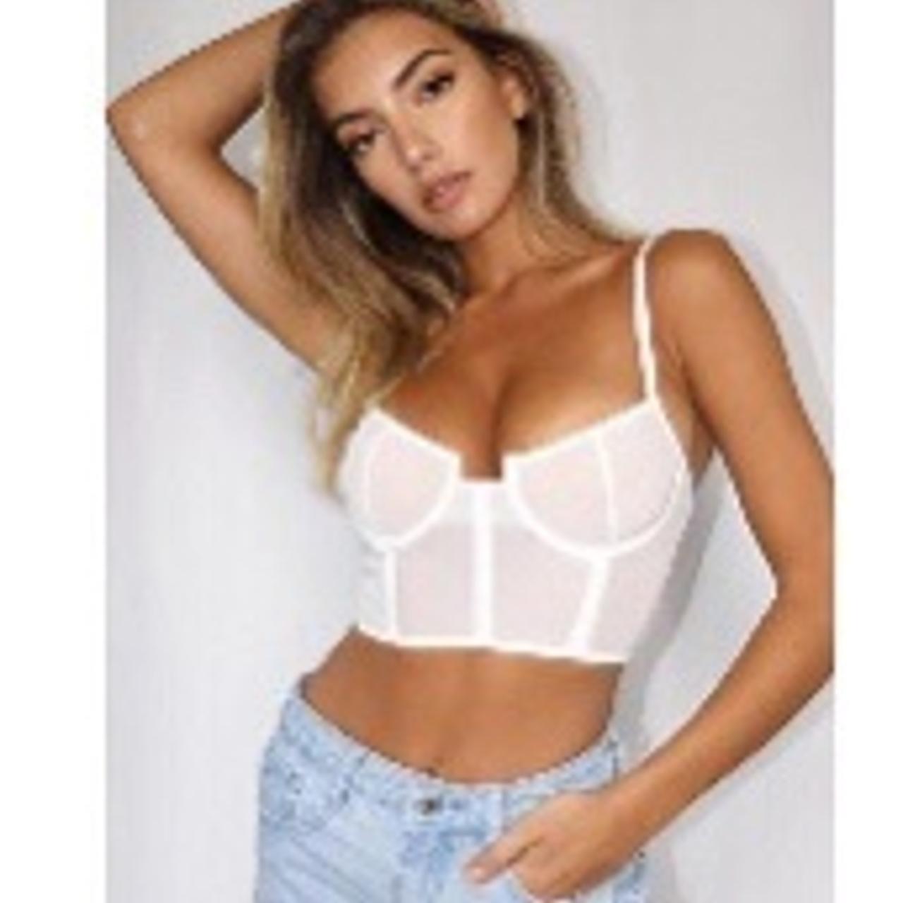 White store corset bralette