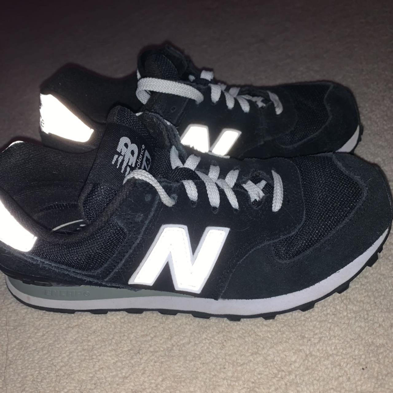 New balance black shoes. Only worn few times.... - Depop