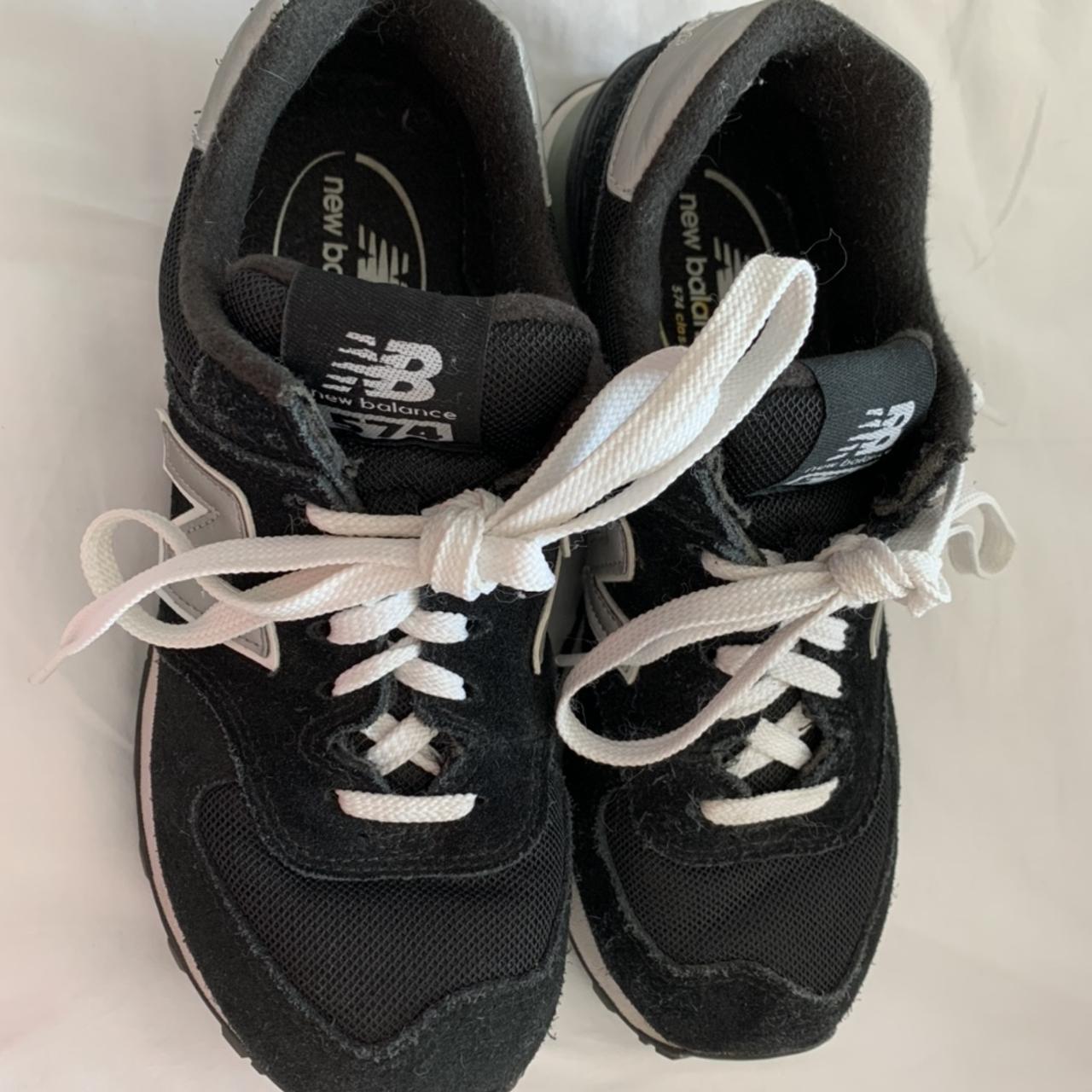 New balance black shoes. Only worn few times.... - Depop