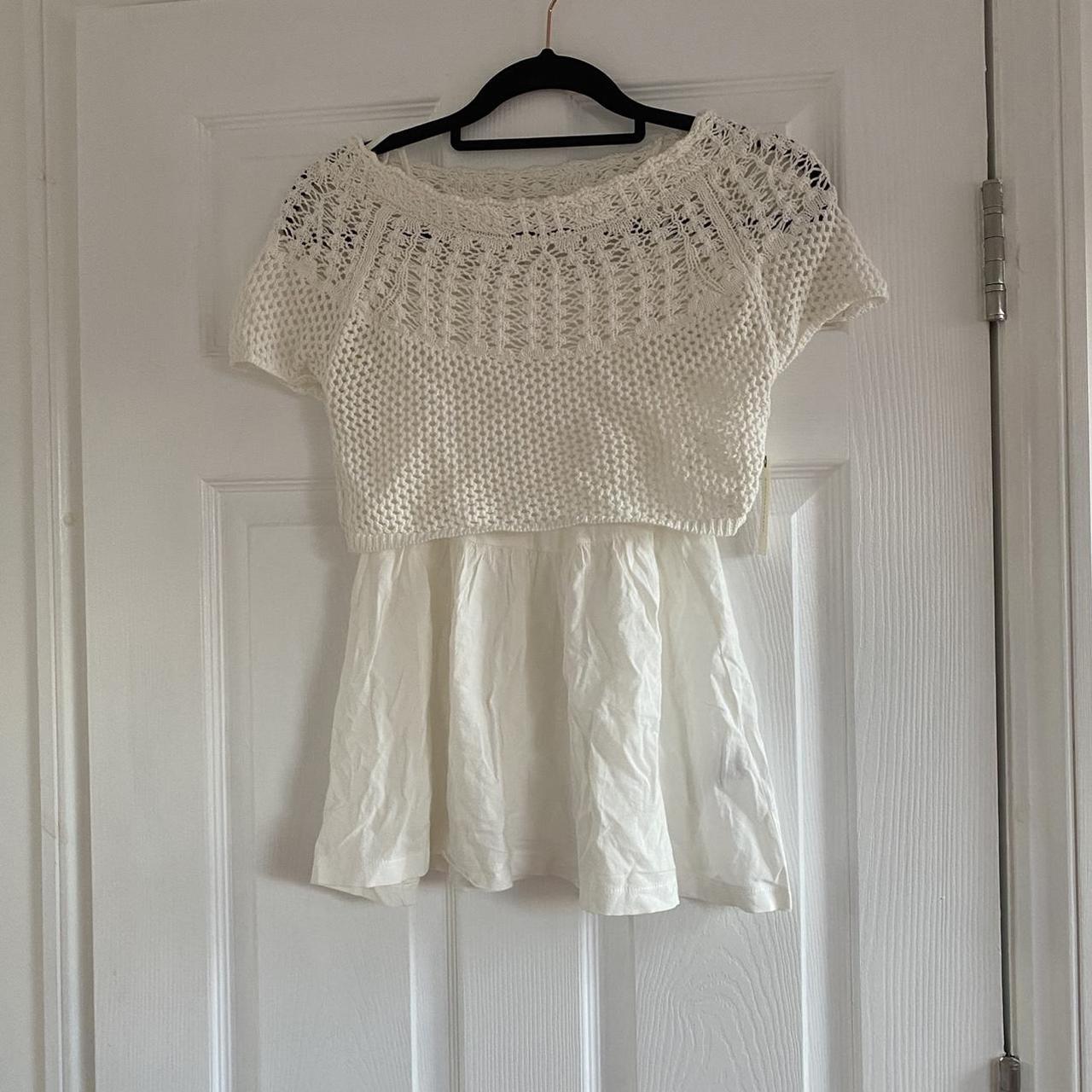 Anthropologie Women's White Blouse