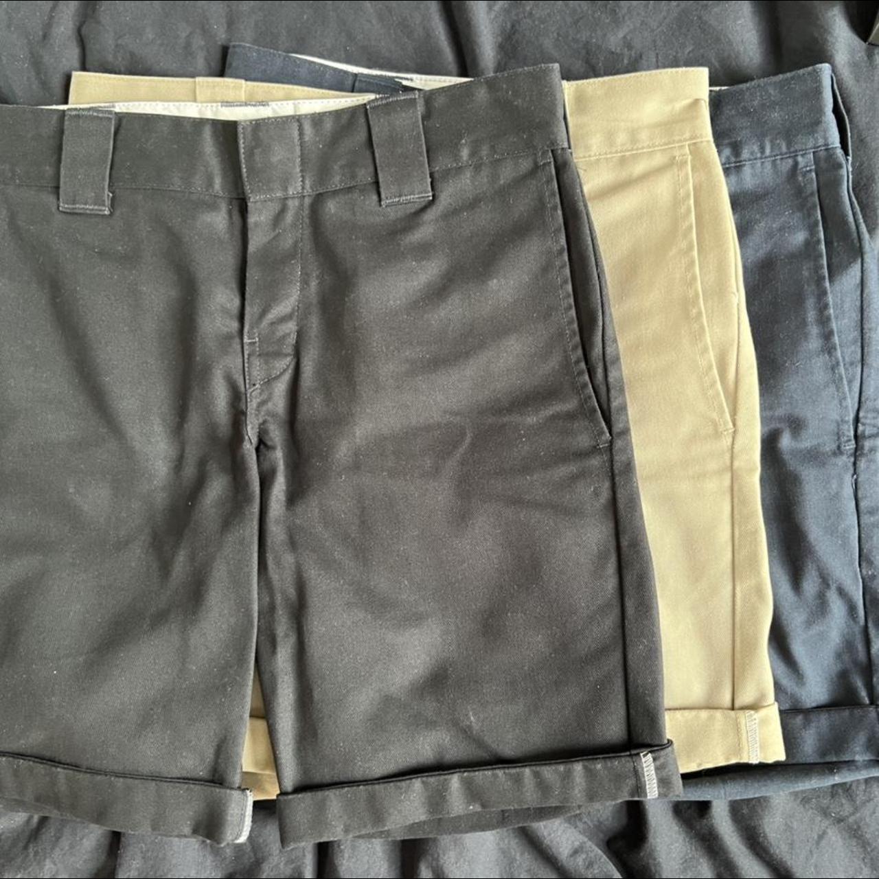 Dickies slim straight chino shorts in black. Perfect... - Depop