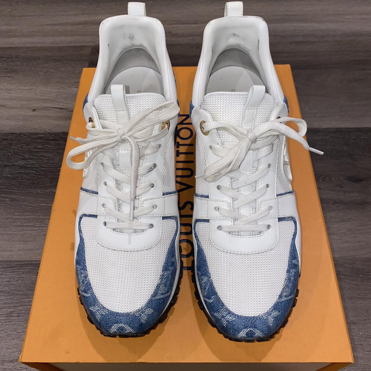 Louis Vuitton Men's White Fastlane Sneaker Says 7 - Depop