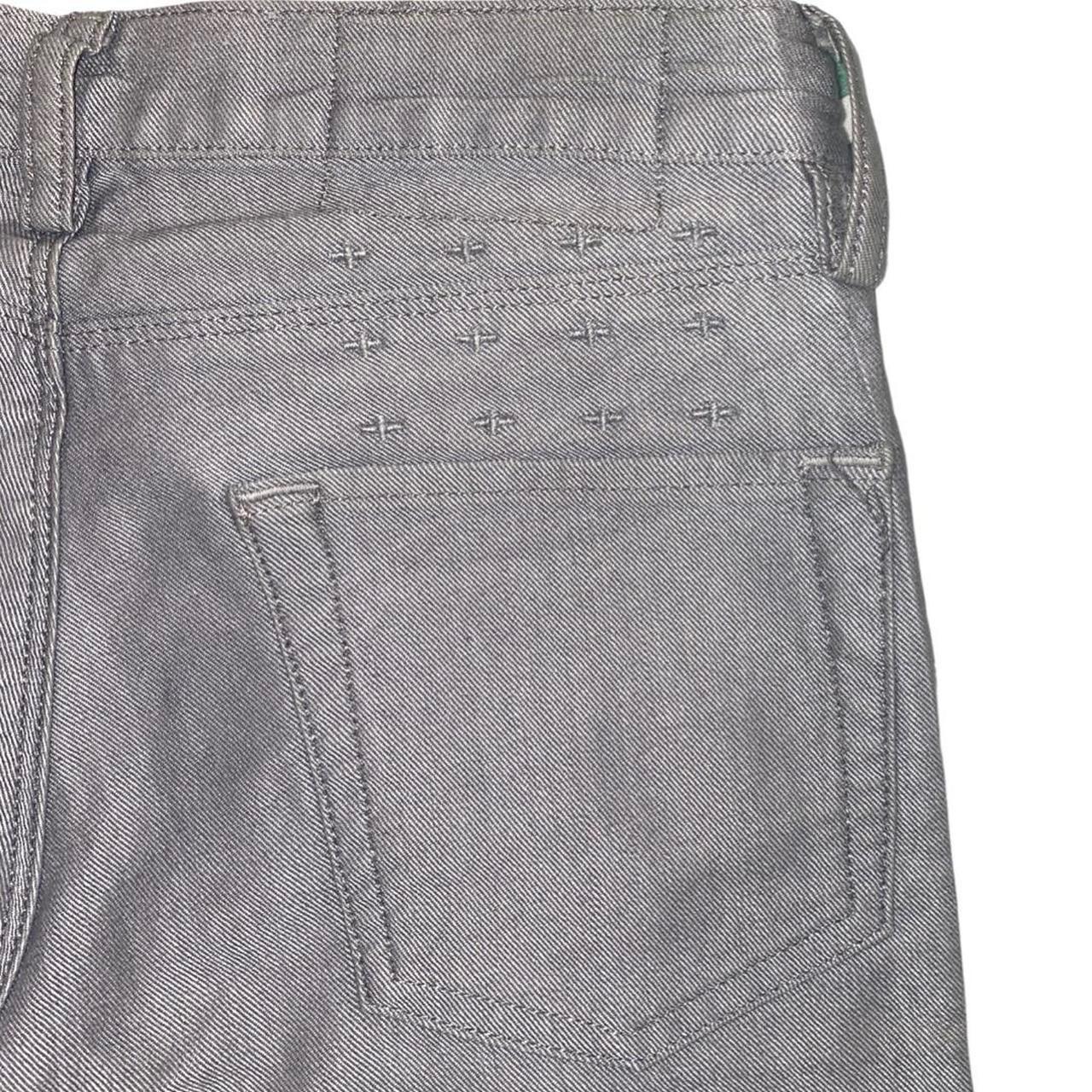Silver/Grey Ksubi Jeans Skinny fit with zippers at... Depop