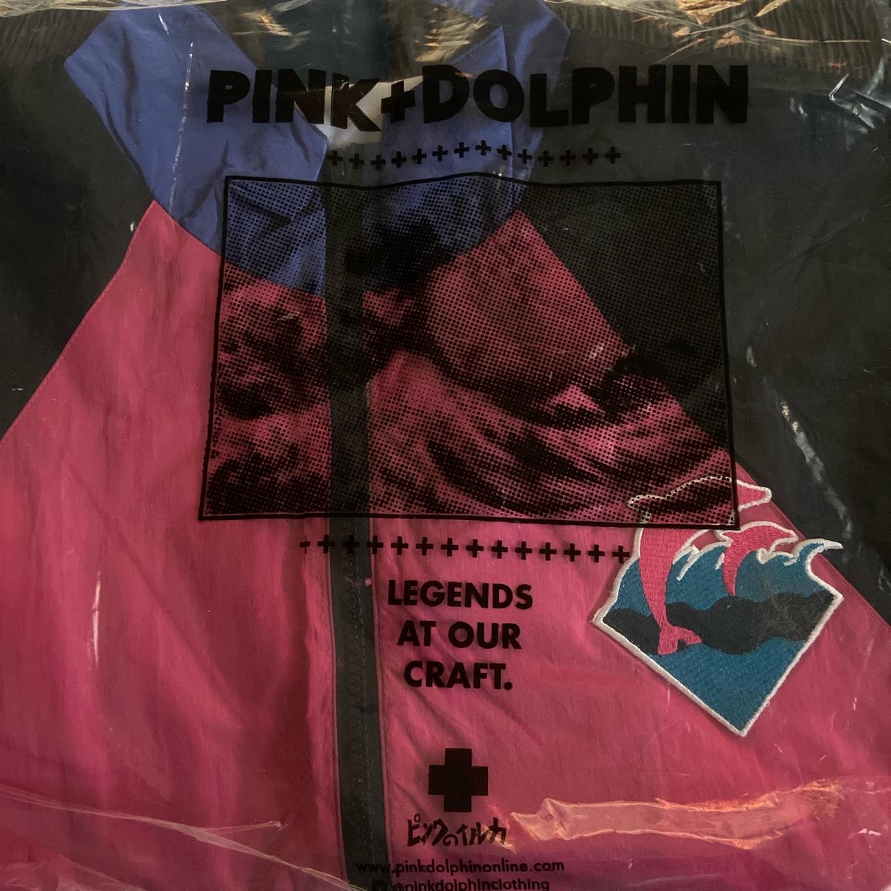 Pink Dolphin 10 year windbreaker - multi, size large...