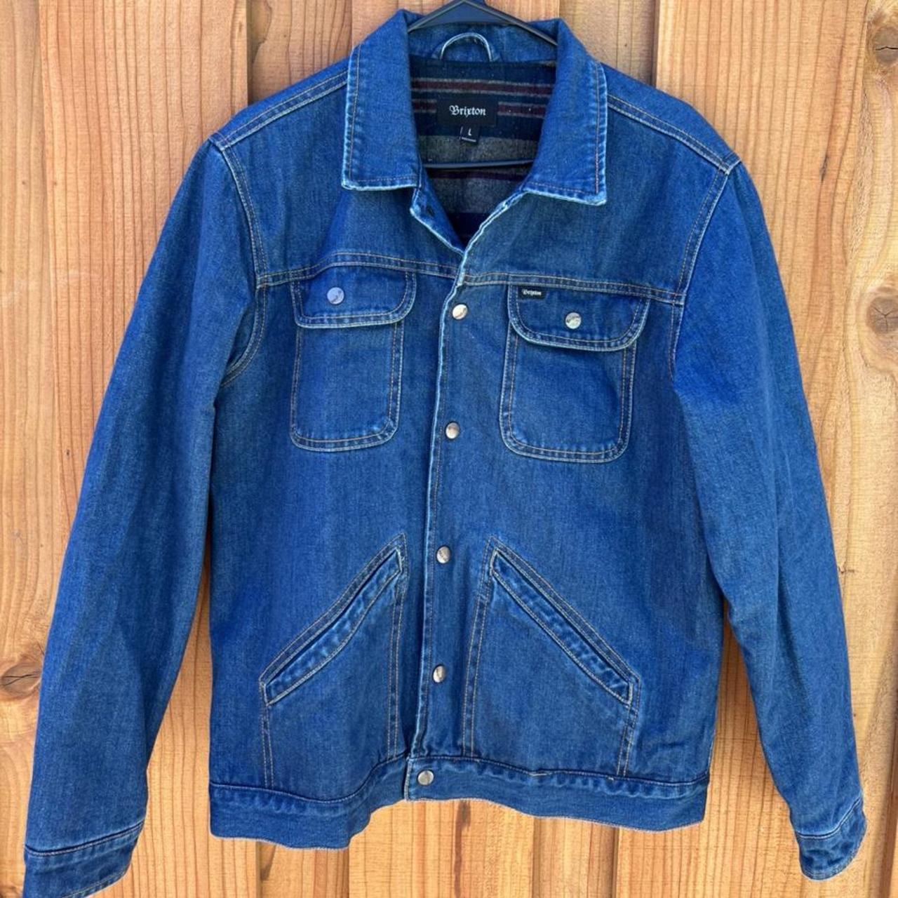 Brixton Men's Blue Jacket | Depop