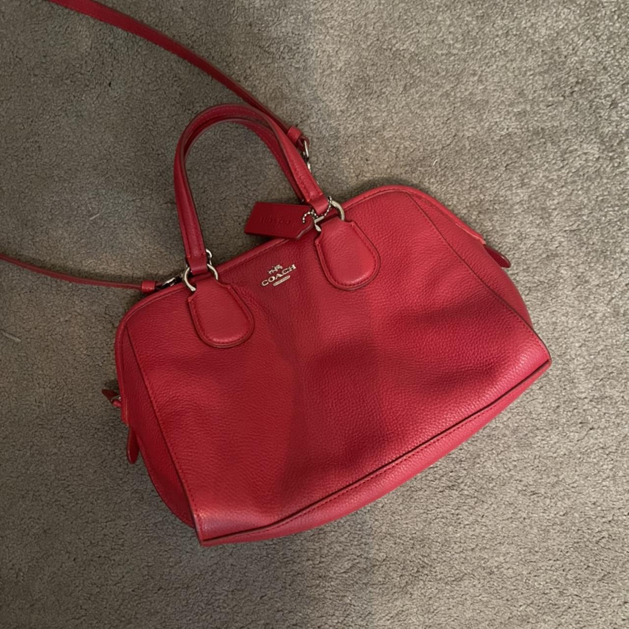 Coach red top handle and cross body bag Depop