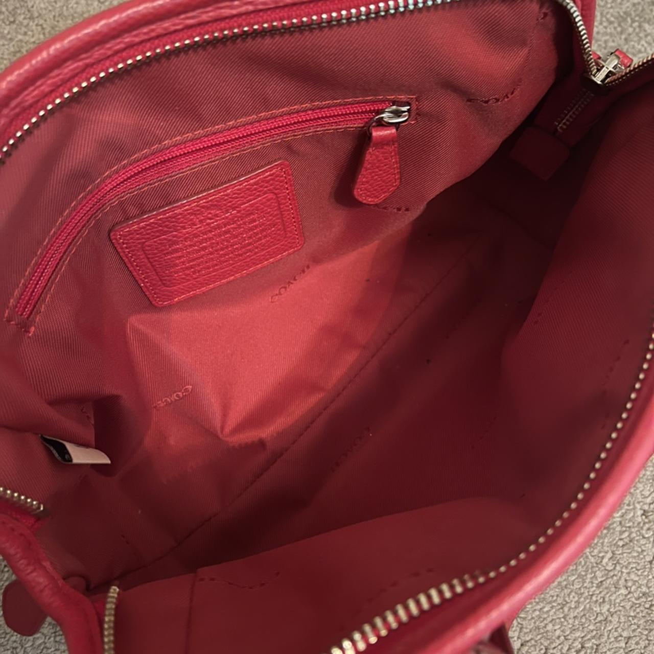 Coach red top handle and cross body bag - Depop