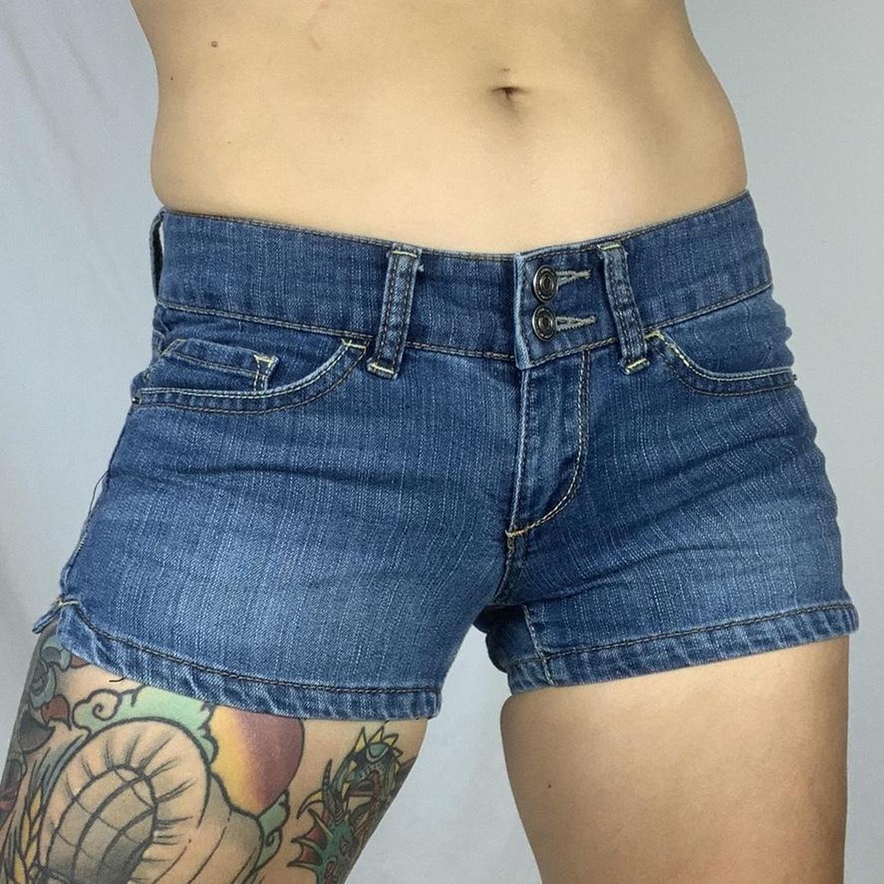 Cute vintage low rise denim shorts 👼🏼 love these! - Depop