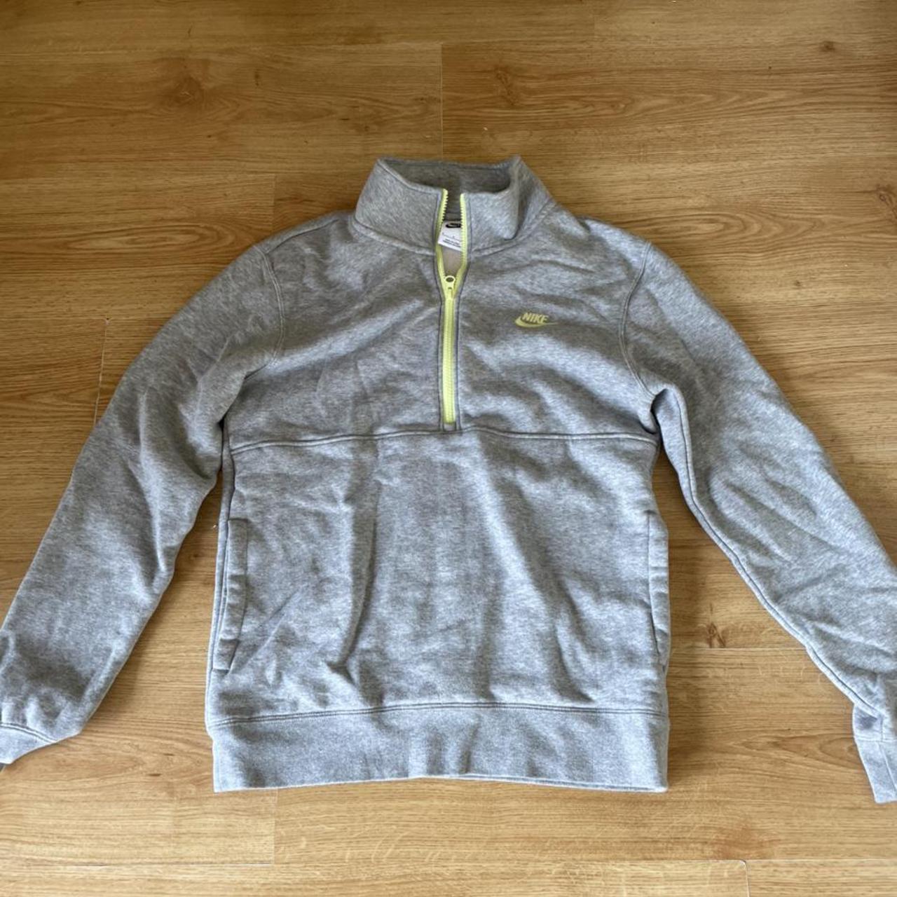 nike club fleece half zip