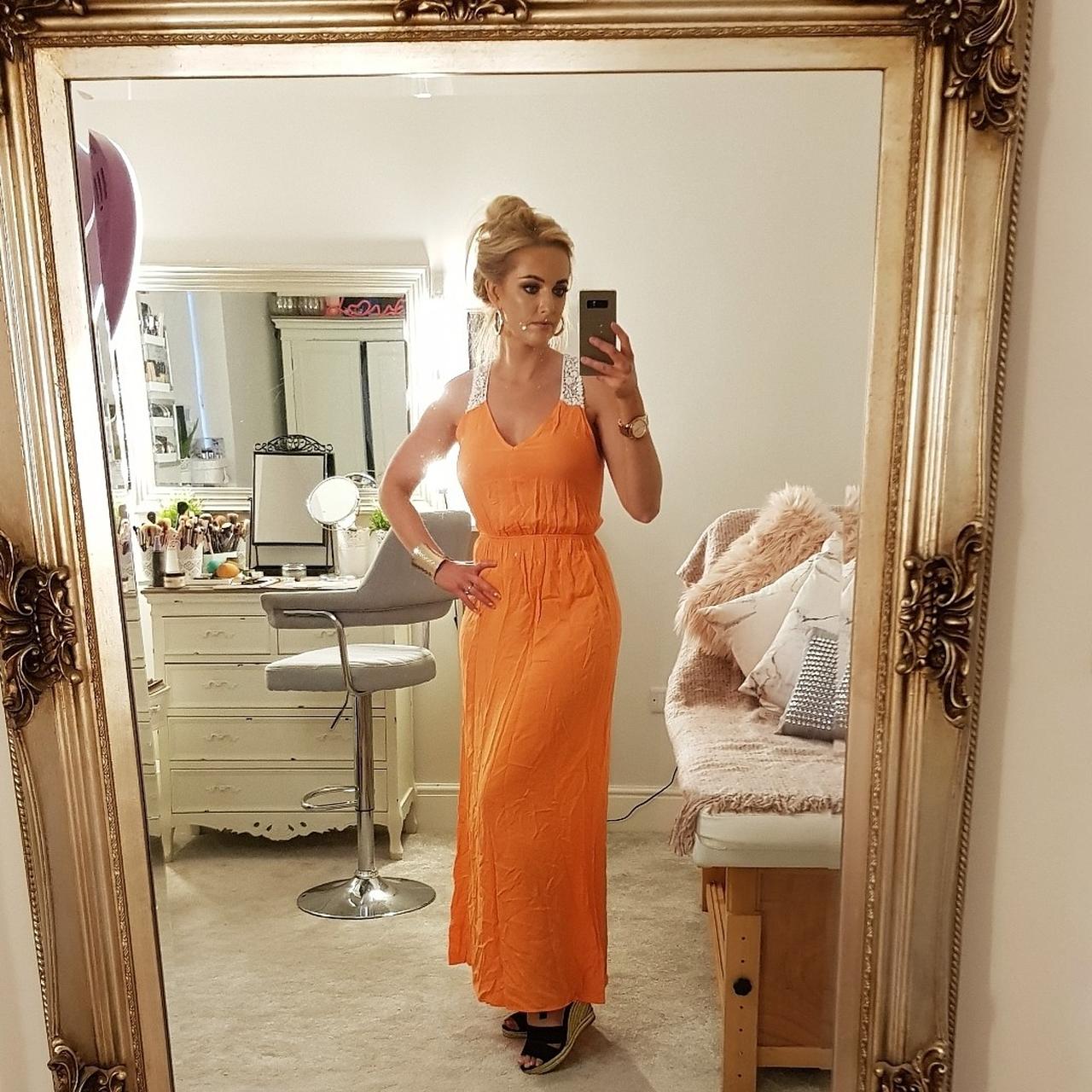 Miss selfridge orange clearance dress