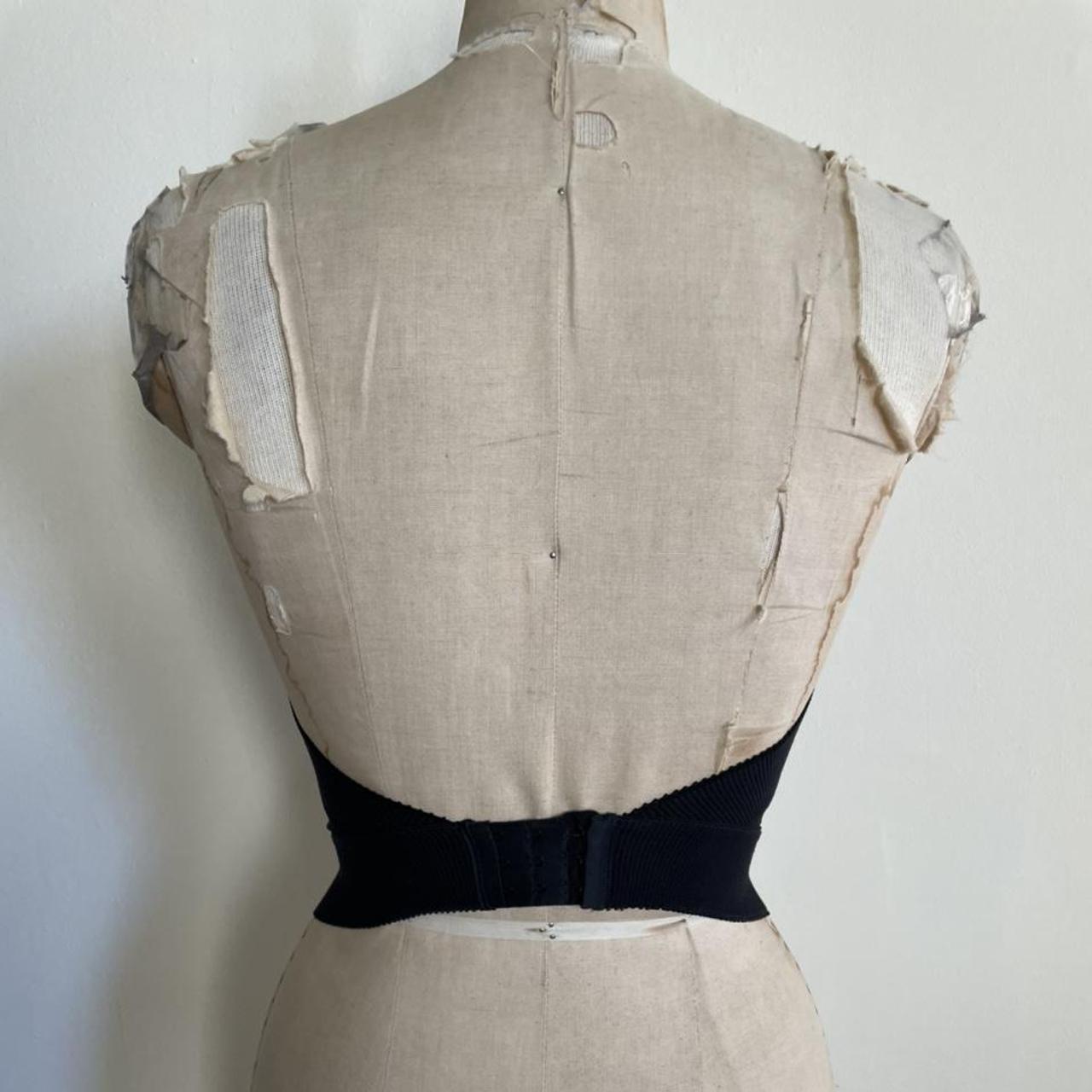 Vintage bustier top! Black color. Size 34A.... - Depop