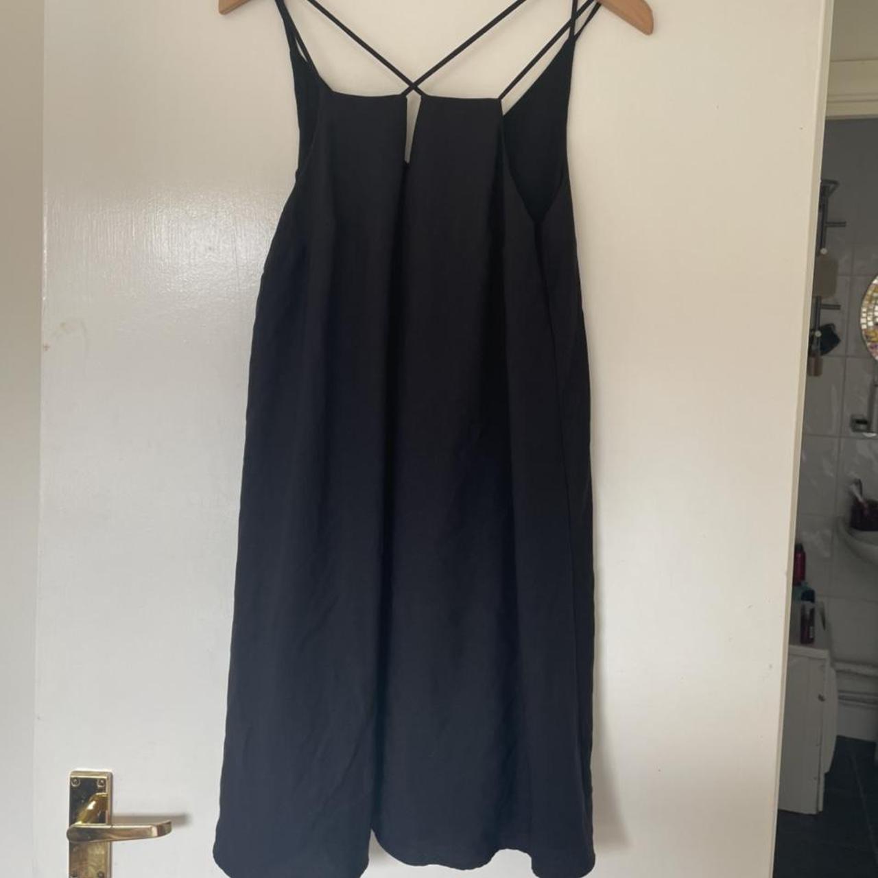 River island black strappy dress size 10. ... - Depop