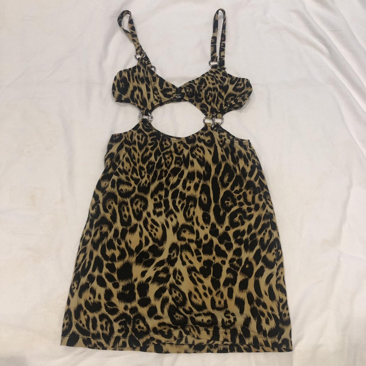 Motel rocks leopard print bodycon dress. Size xs.... - Depop