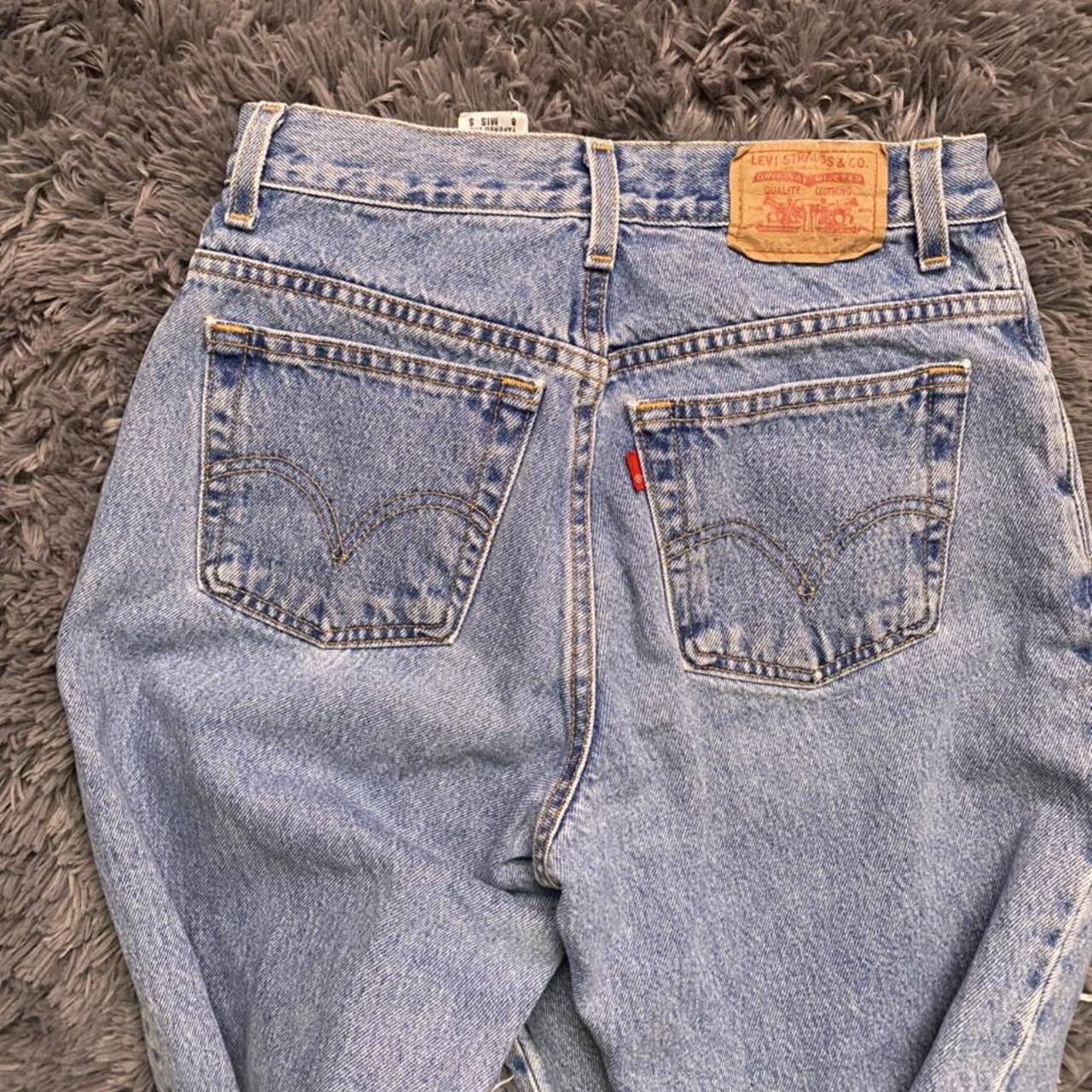 hand distressed 550 levi jeans