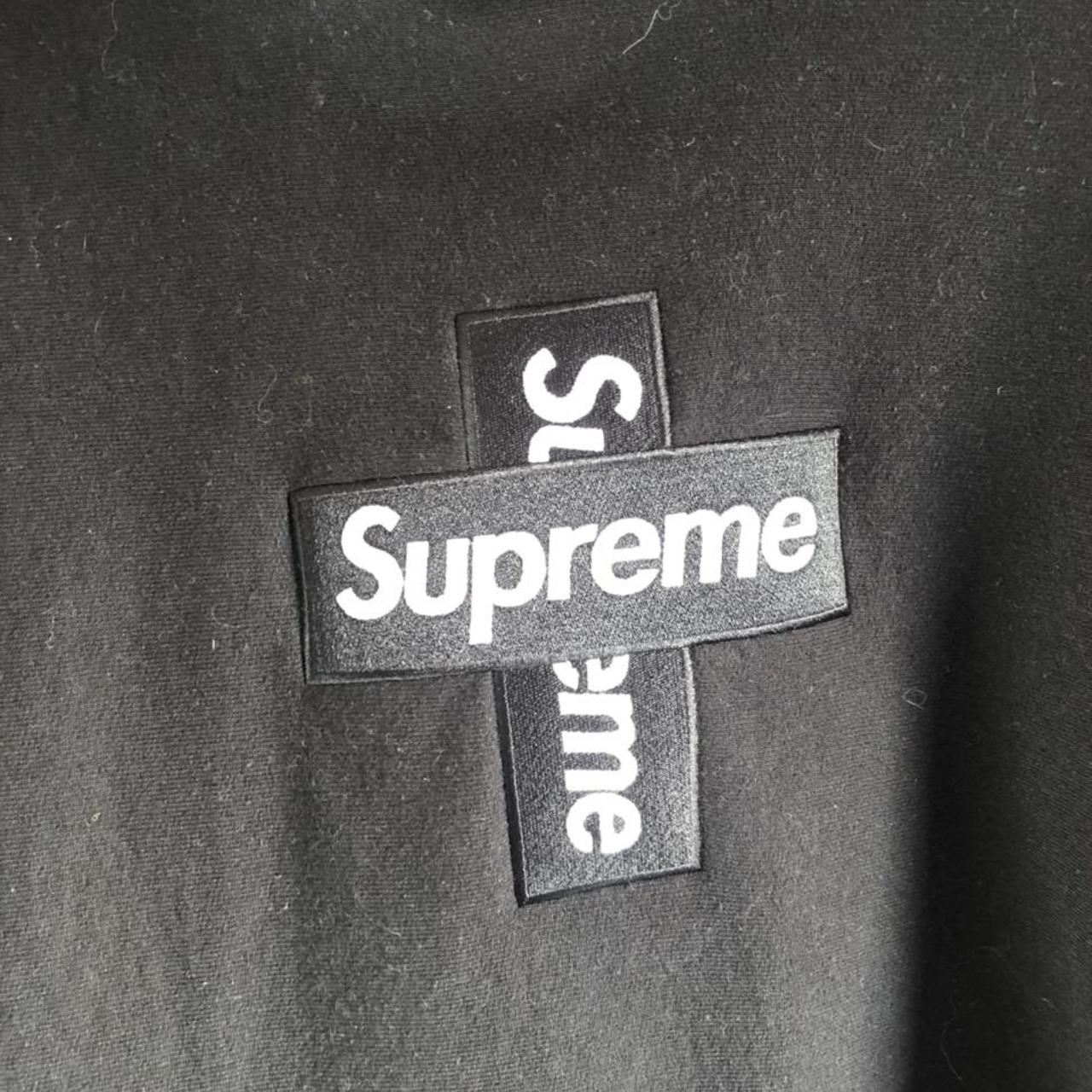 Supreme Cross Box Logo hoodie Black