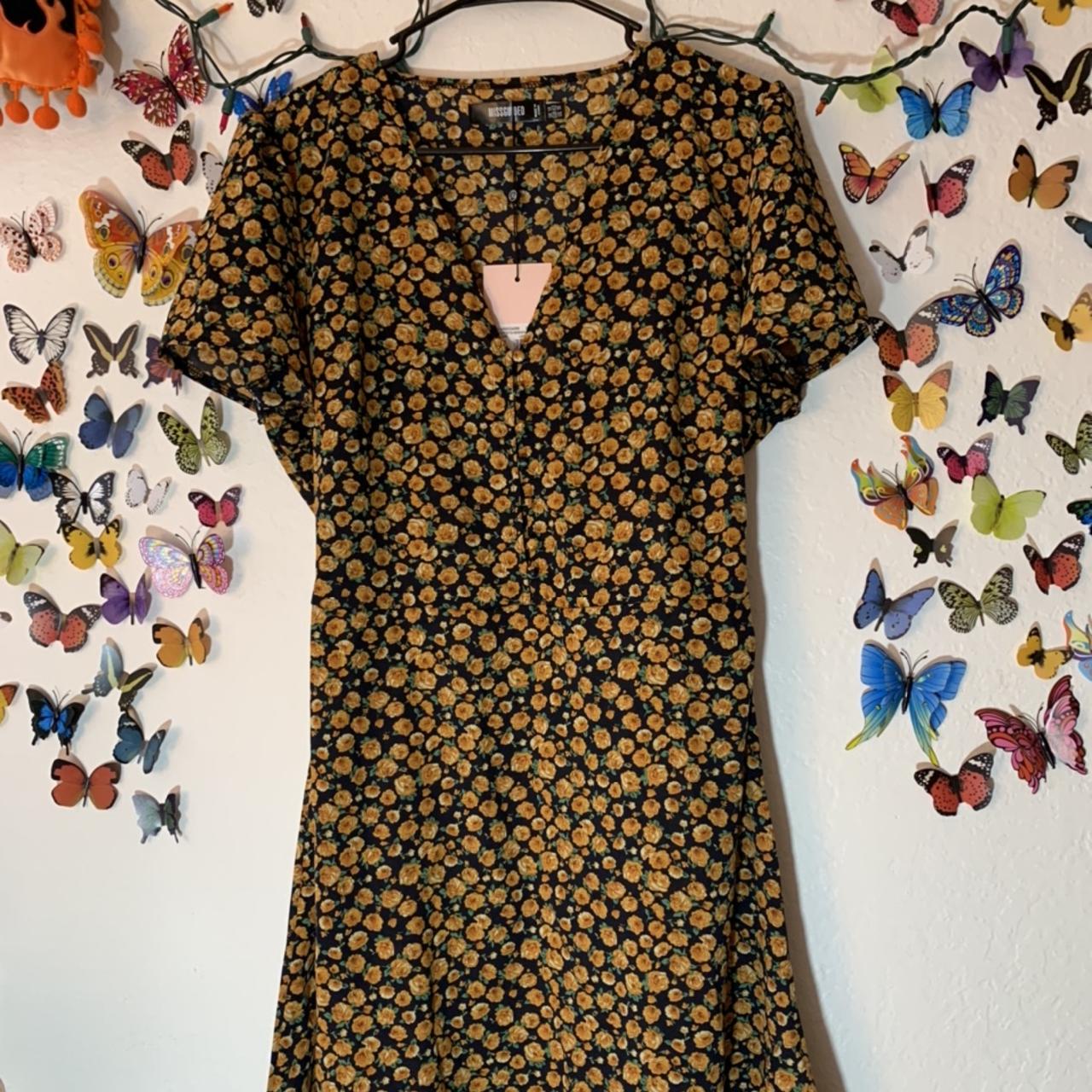 Missguided floral tea dress cheap