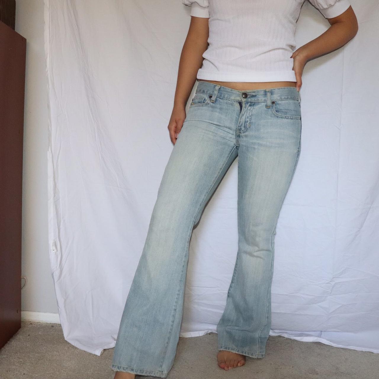 Abercrombie & Fitch Low Rise Flare Jeans Size - Depop