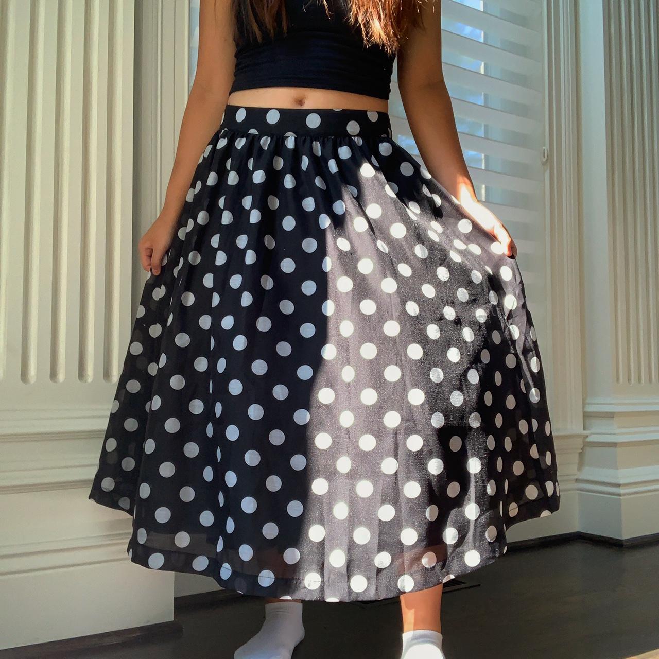 Joa polka dot outlet skirt