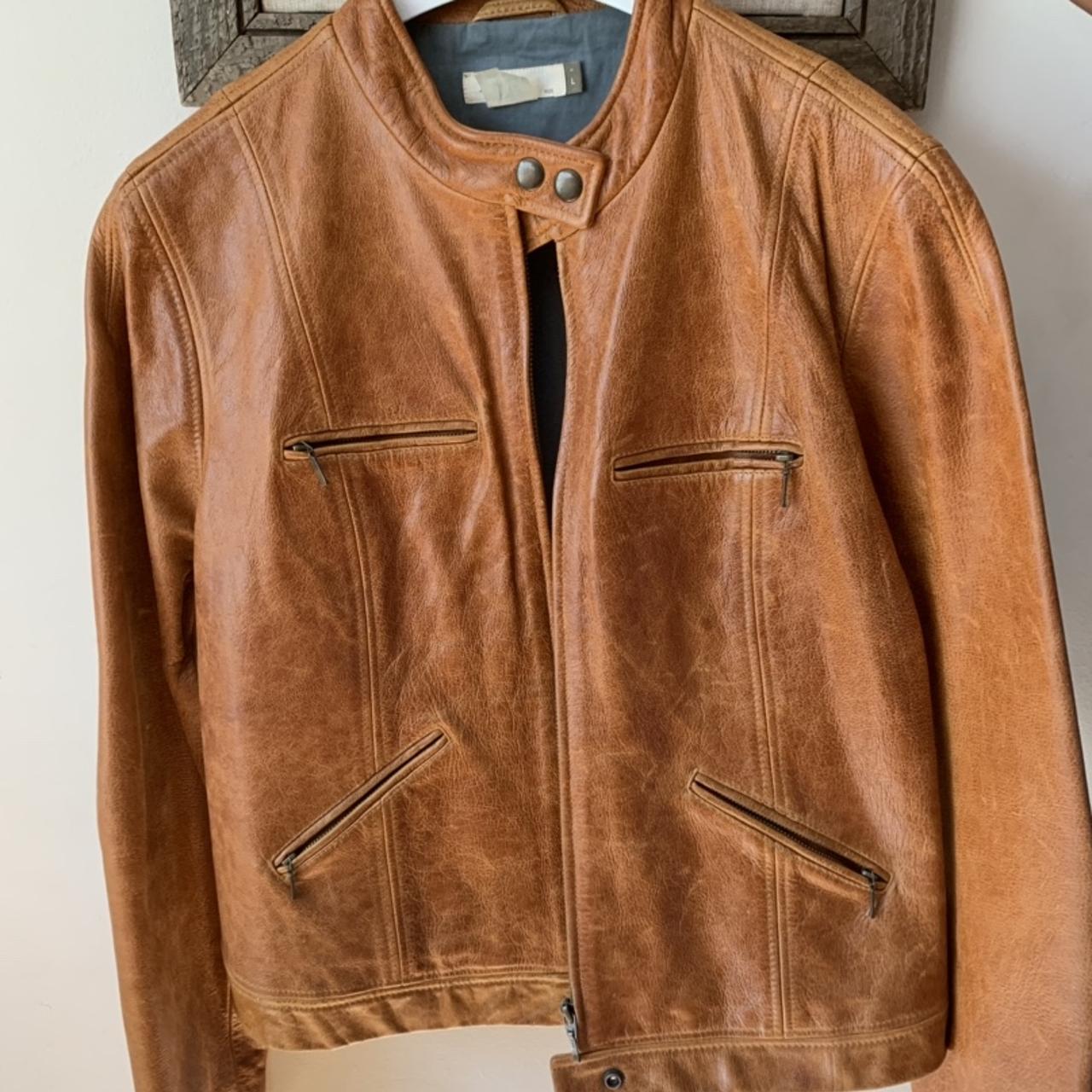 90s Vintage J. Crew women’s large motorcycle jacket....