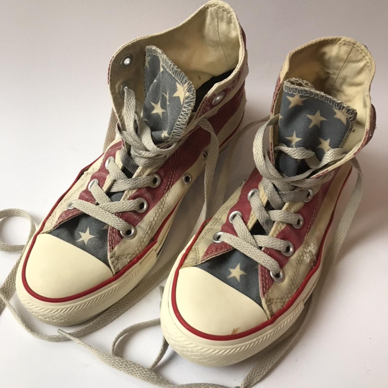 All Star Converse • bandiera americana effetto... - Depop