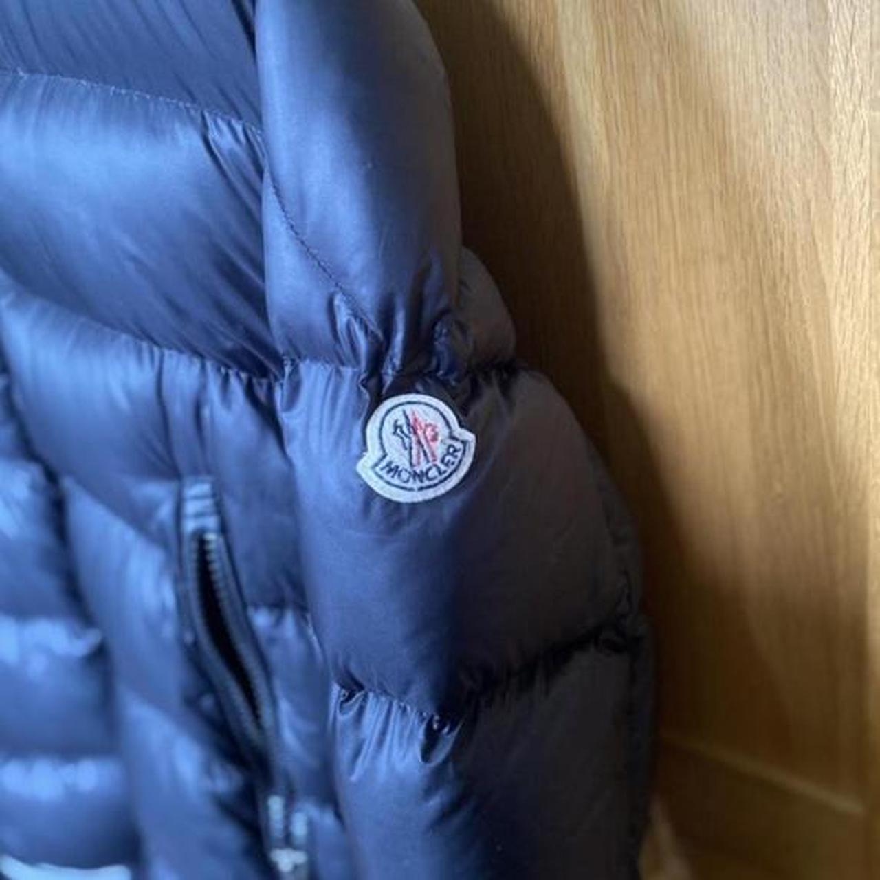 Moncler coat • Size mens small • Black • 8/10... Depop