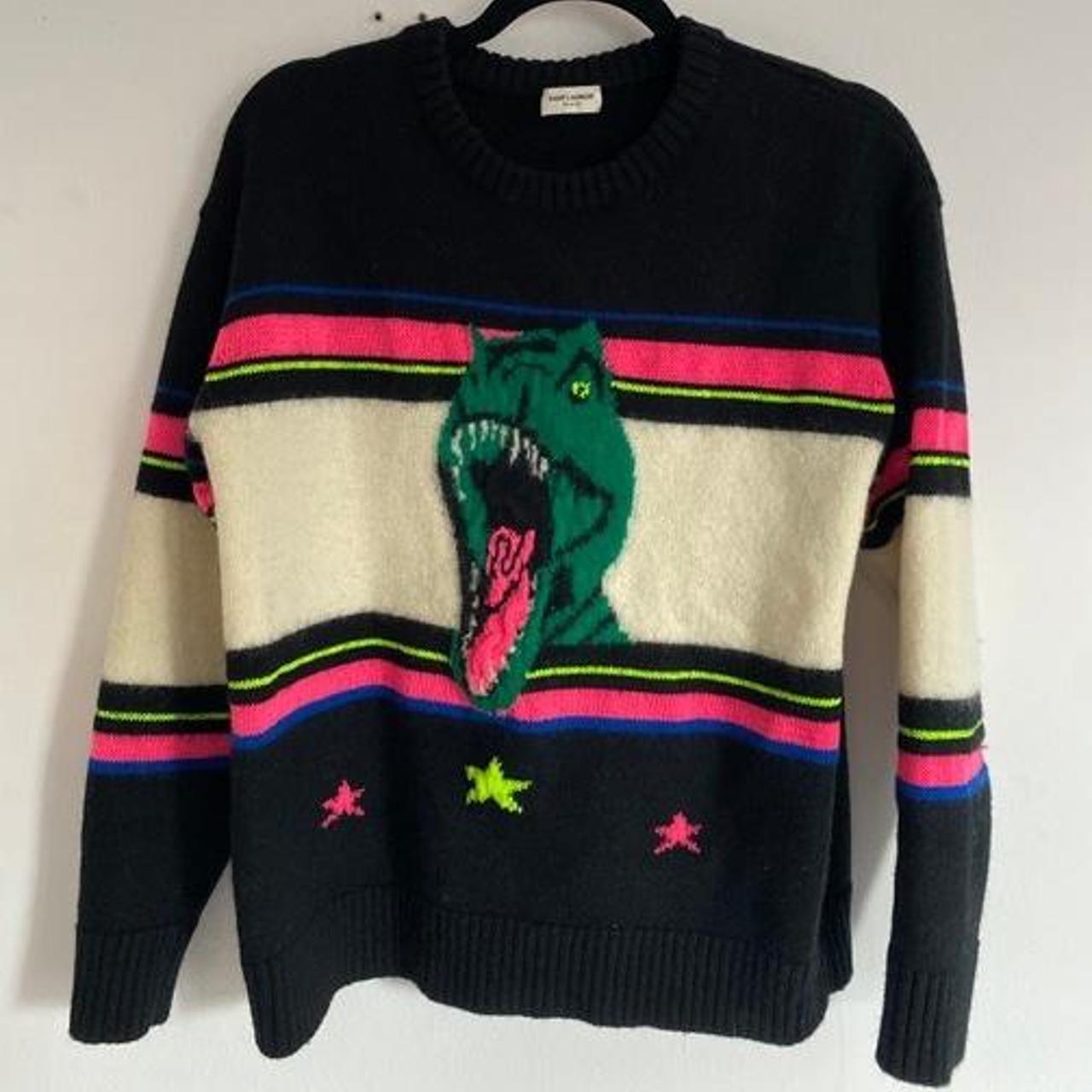 ysl dinosaur sweater