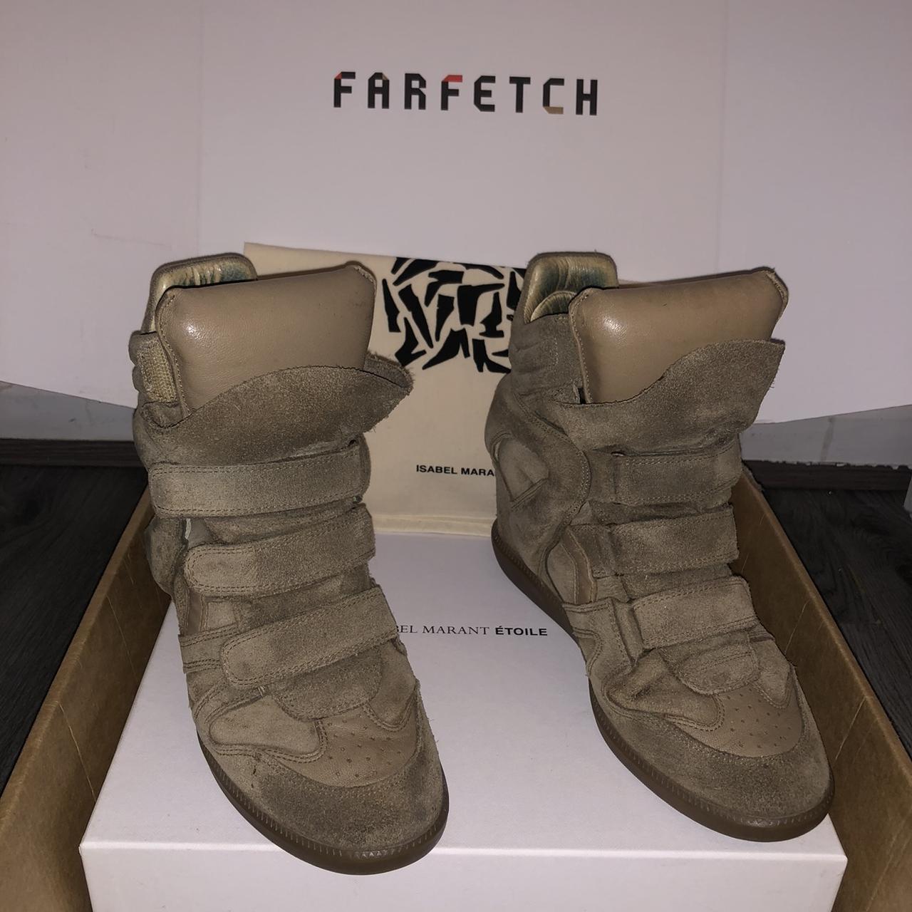 Khaki Isabel Marant Beckett shoes Size 7uk / 40 eu... - Depop