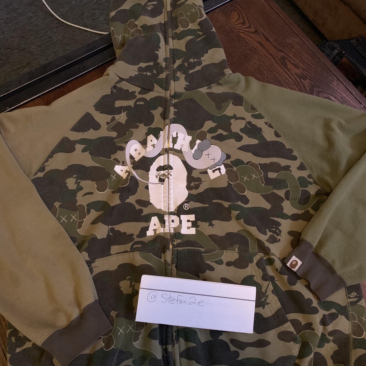 Bape x Kaws Full Zip Hoodie Absolute find of the... - Depop