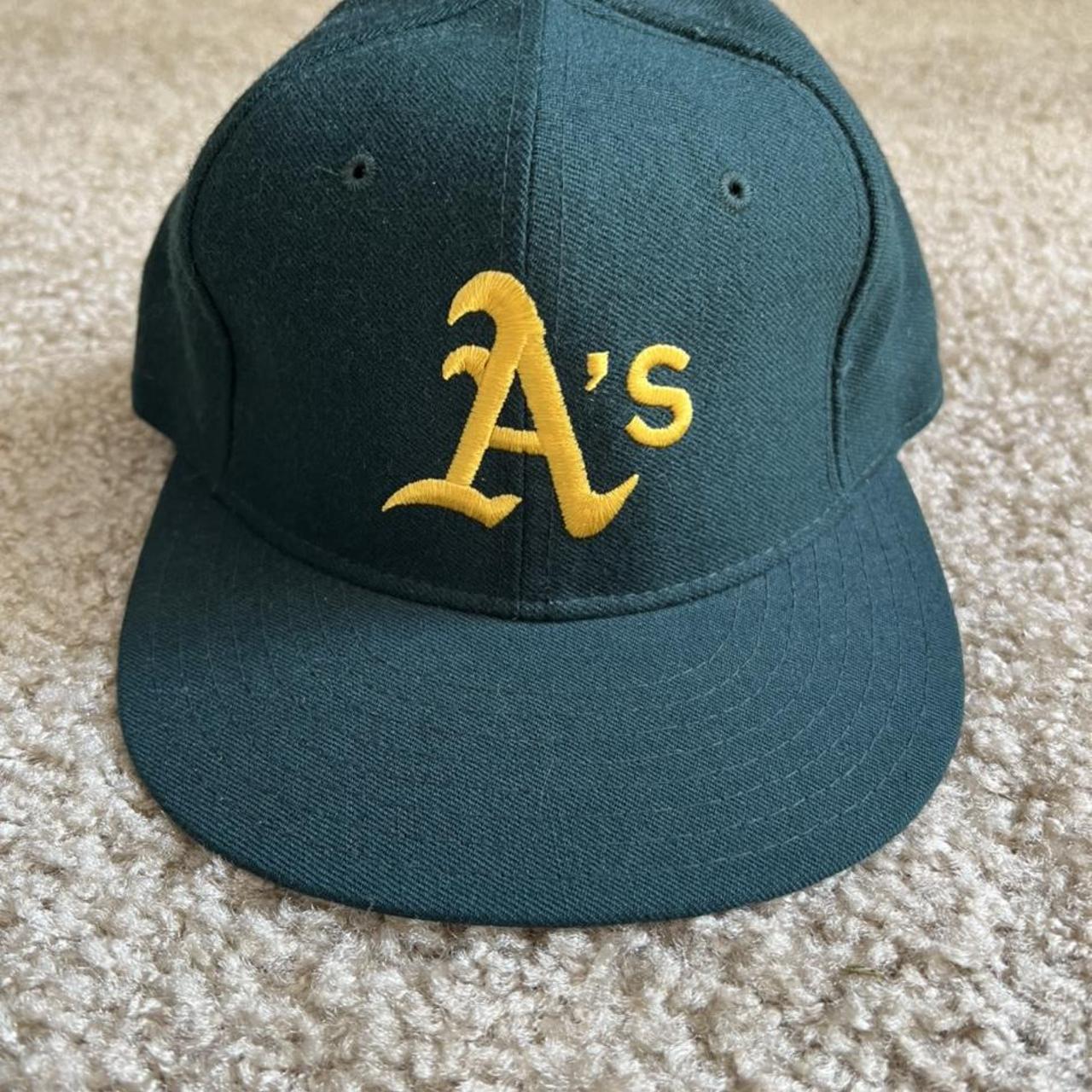 Oakland Athletics 1994 Fitted hat road cap Diamond... - Depop