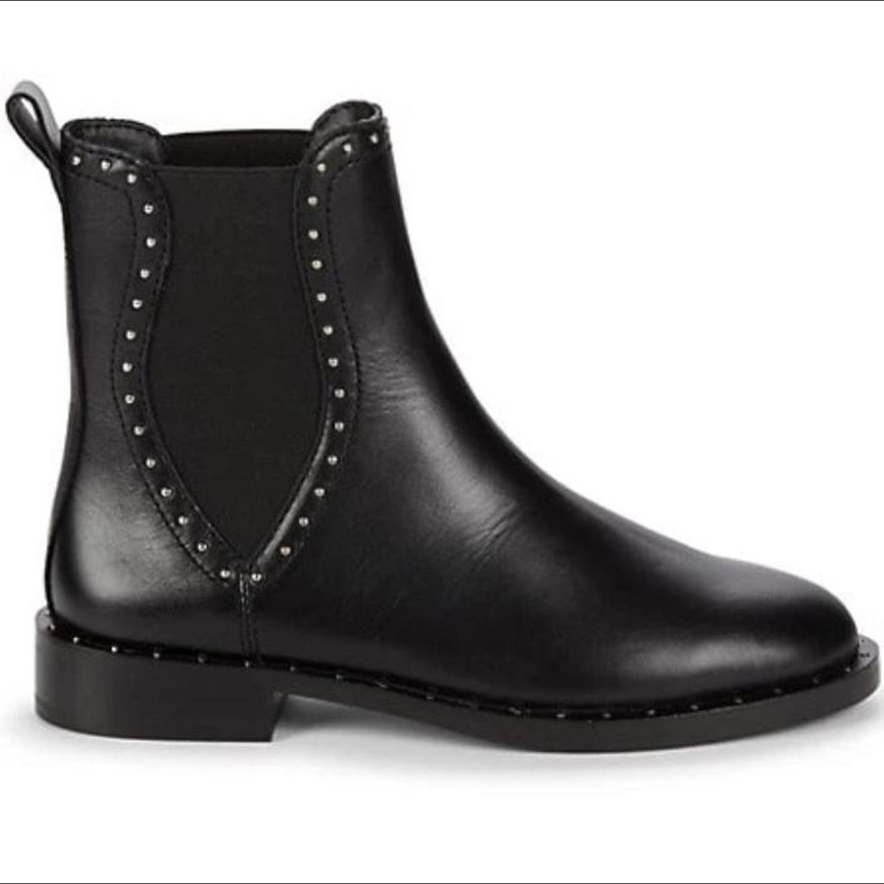 sabeen studded leather chelsea boots