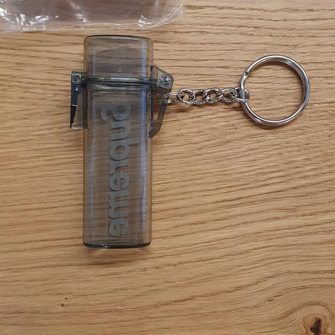 Supreme Waterproof Lighter Case Keychain Clear