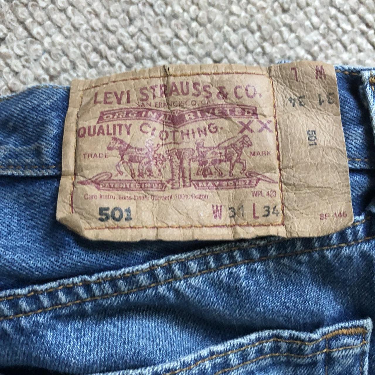 Levi’s 501 jeans in blue wash. Great condition! W31... - Depop