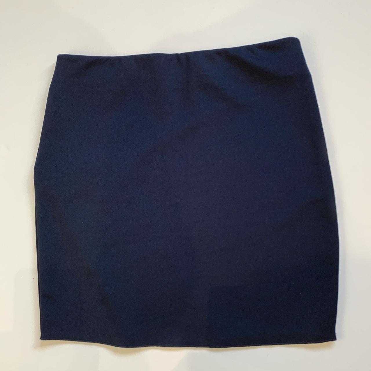 Zara navy mini skirt - Depop