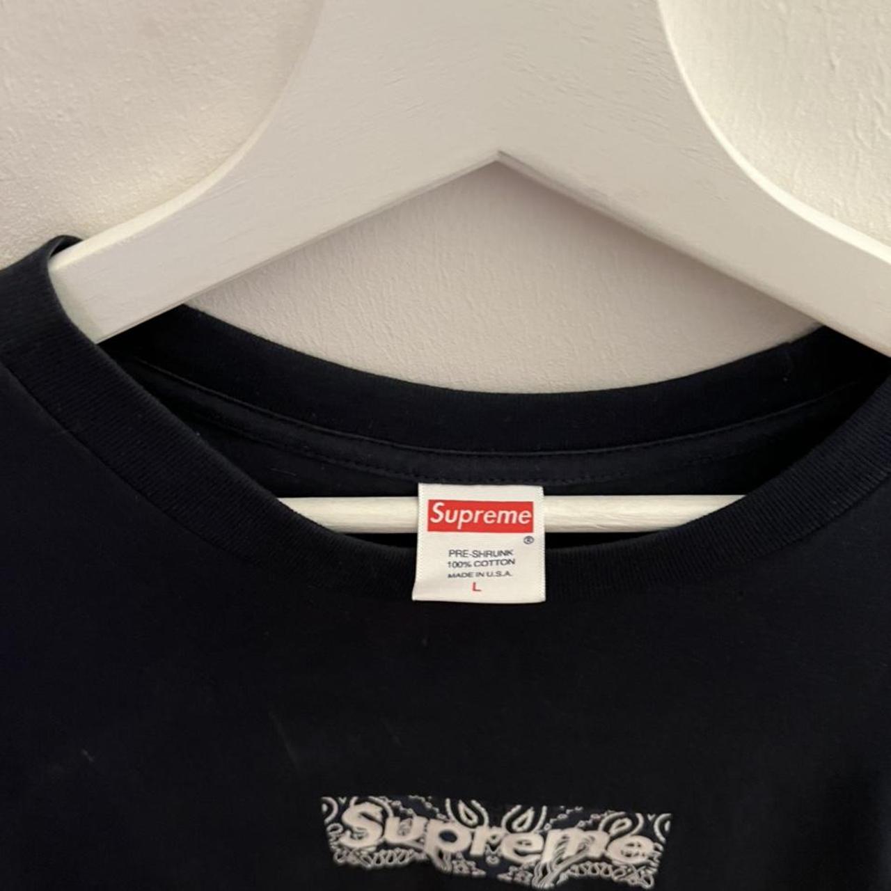 SUPREME BANDANA BOX LOGO T-SHIRT BLACK