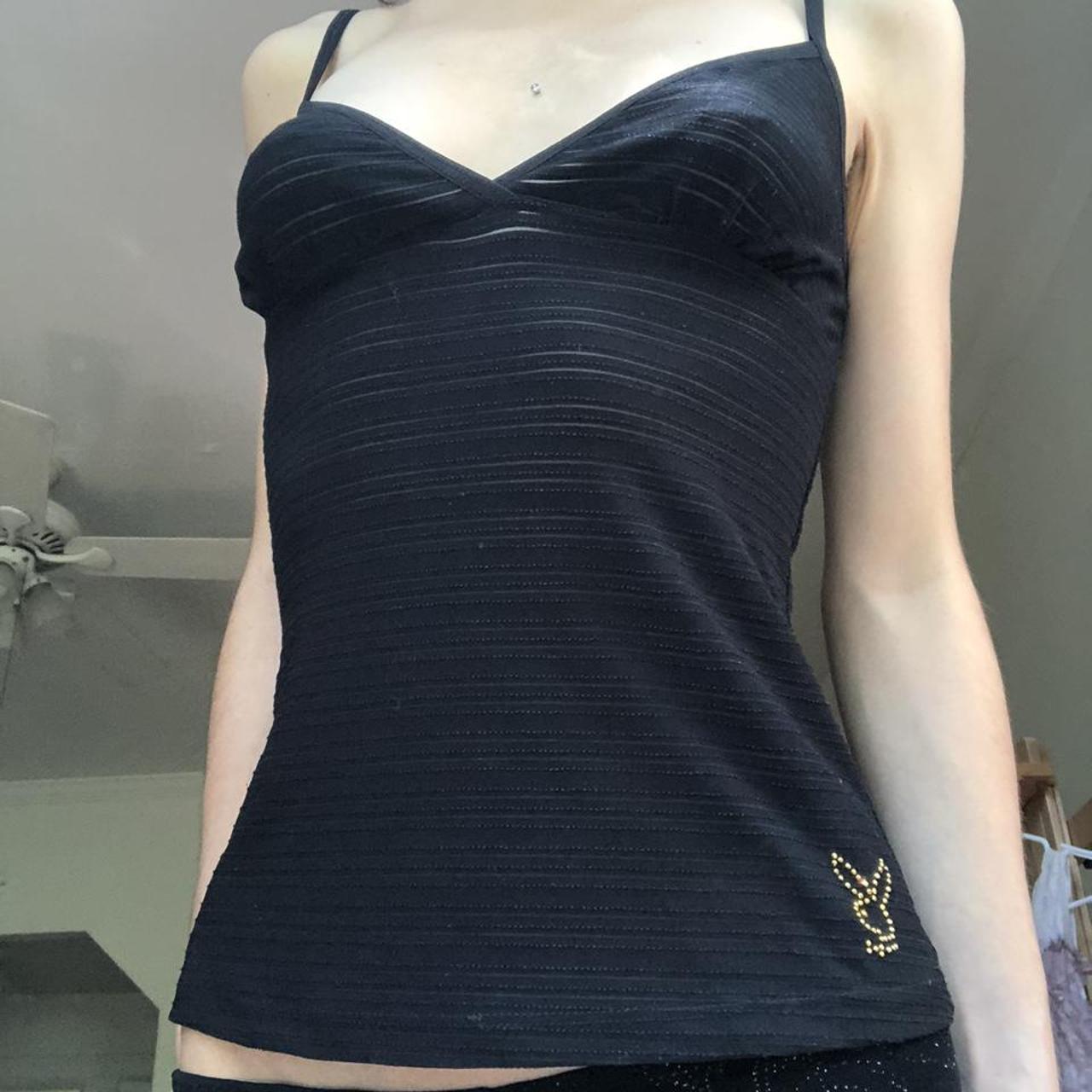 Playboy mesh top Size small dior fairy grunge... Depop