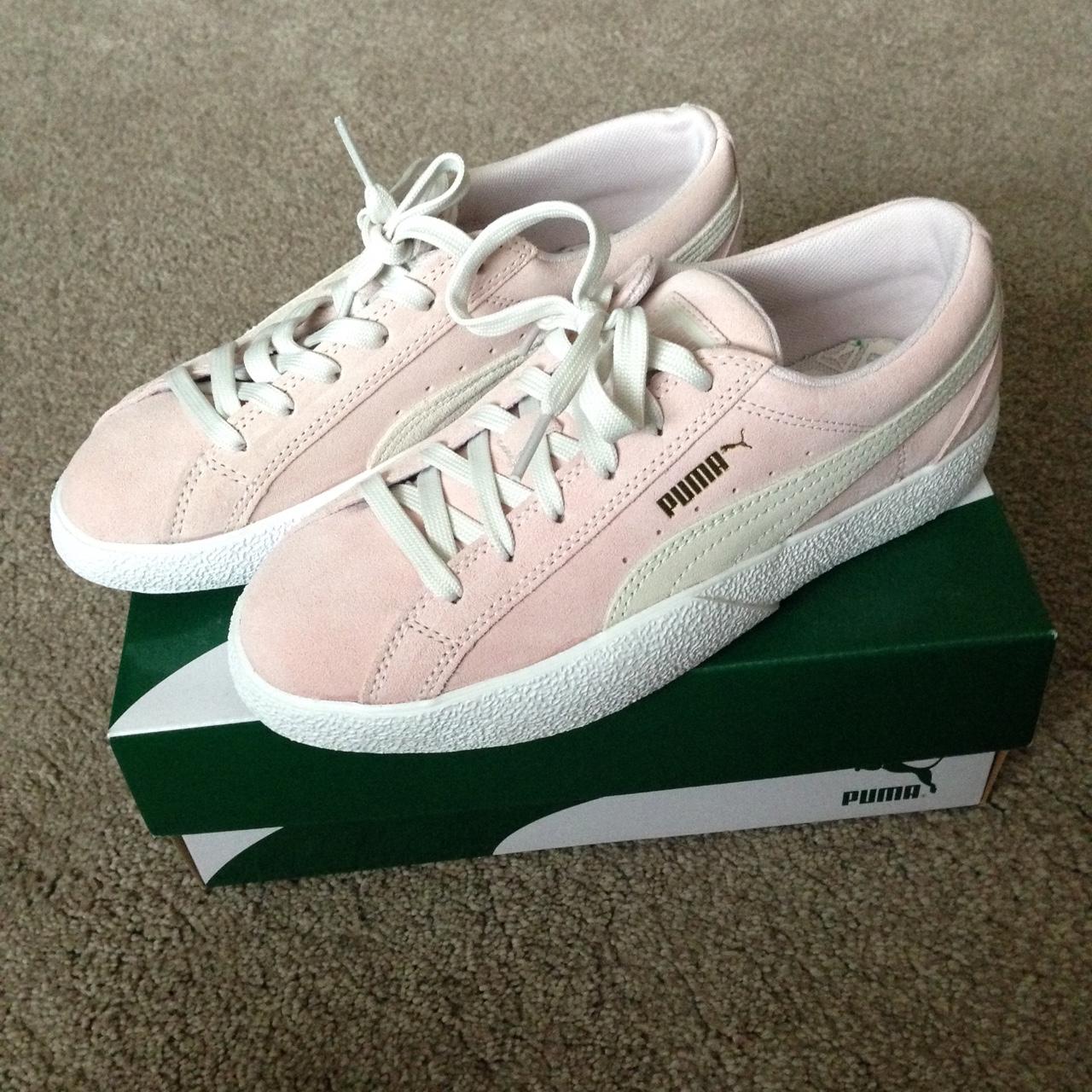 Puma love suede rosewater trainers Size 4UK Never... - Depop