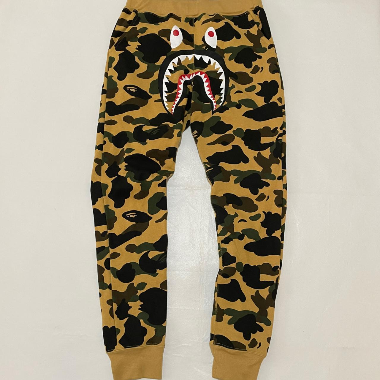 BAPE Women's Yellow and Brown Joggers-tracksuits | Depop