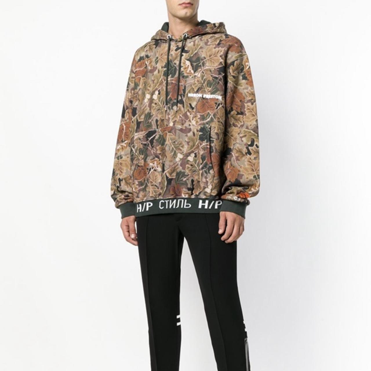 Heron Preston Men's Khaki and Brown Hoodie (4)