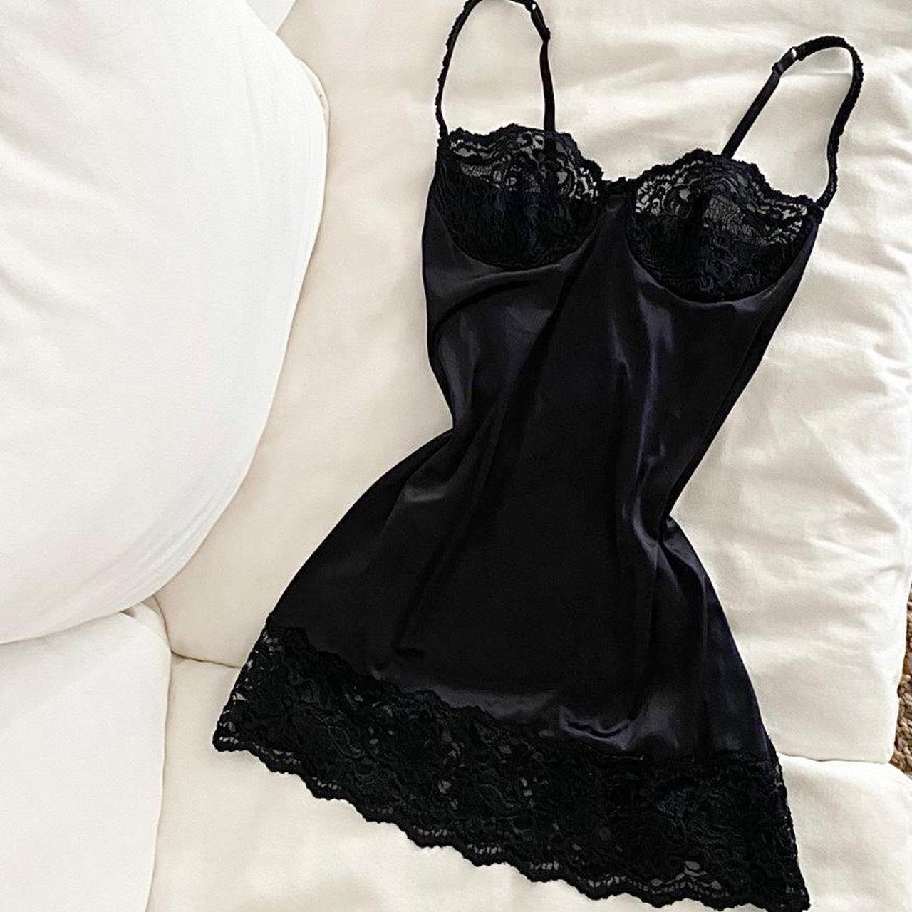 Victoria's Secret Women's Black Nightwear | Depop