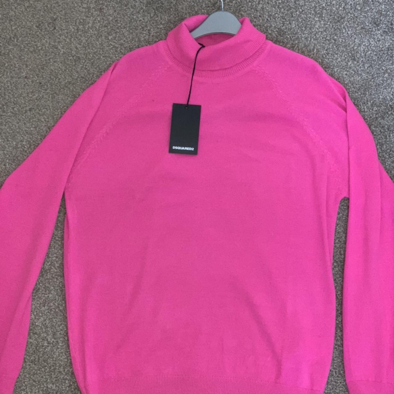 NEW Pink dsquared roll neck Size large fits