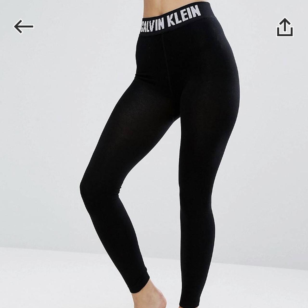 Calvin Klein grey icon logo leggings. Bought for - Depop